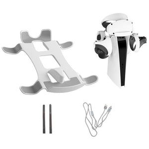 PS5 / PSVR2 Headphone Storage Bracket | Charging Cable | Indicator Light | White