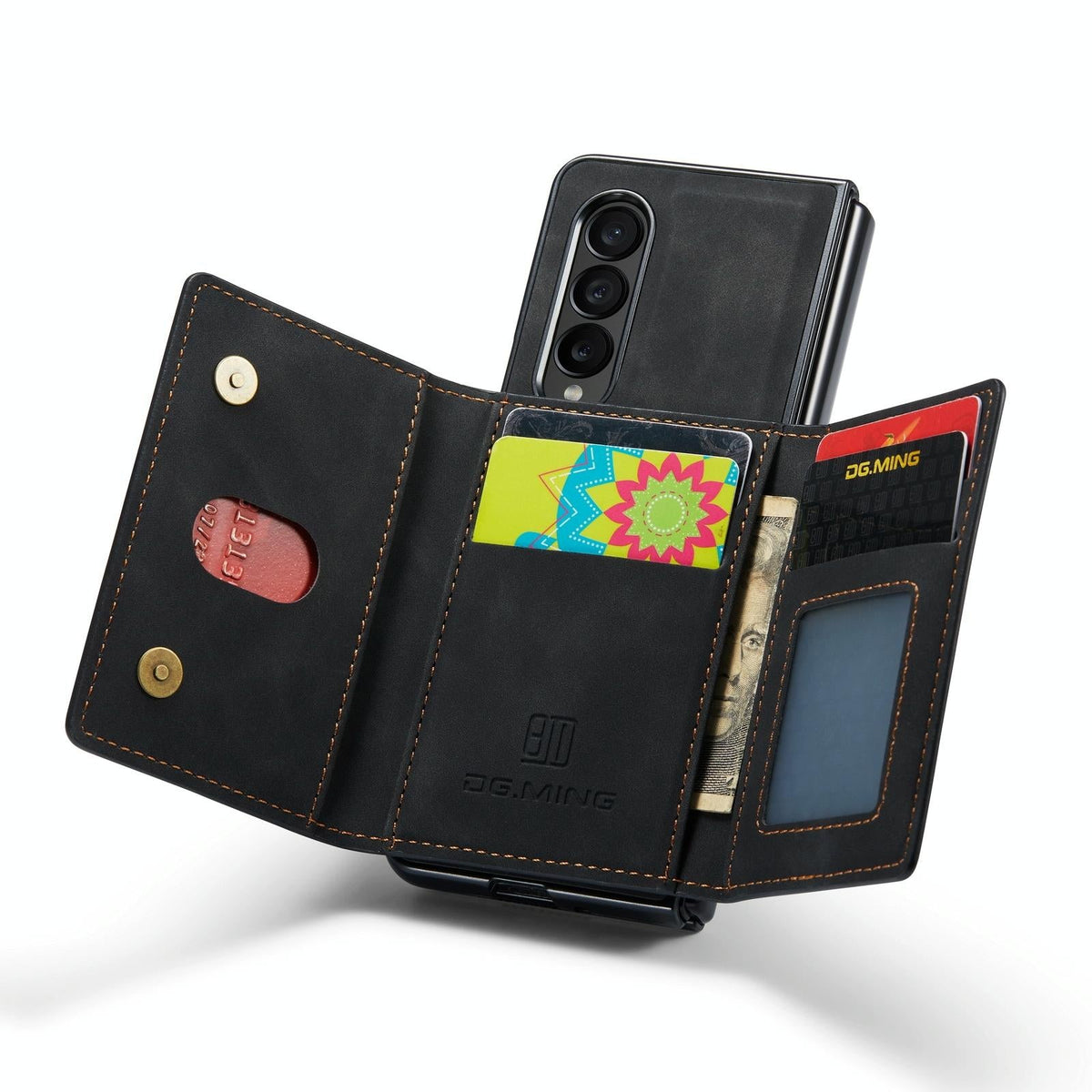 Multi-Card Phone Case | For Samsung Galaxy Z Fold 4 | Fits DG.MING M2 Series | Green