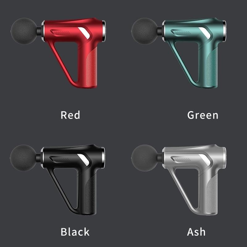 Electric Triangular Fascia Massage Gun | Silver Button Style