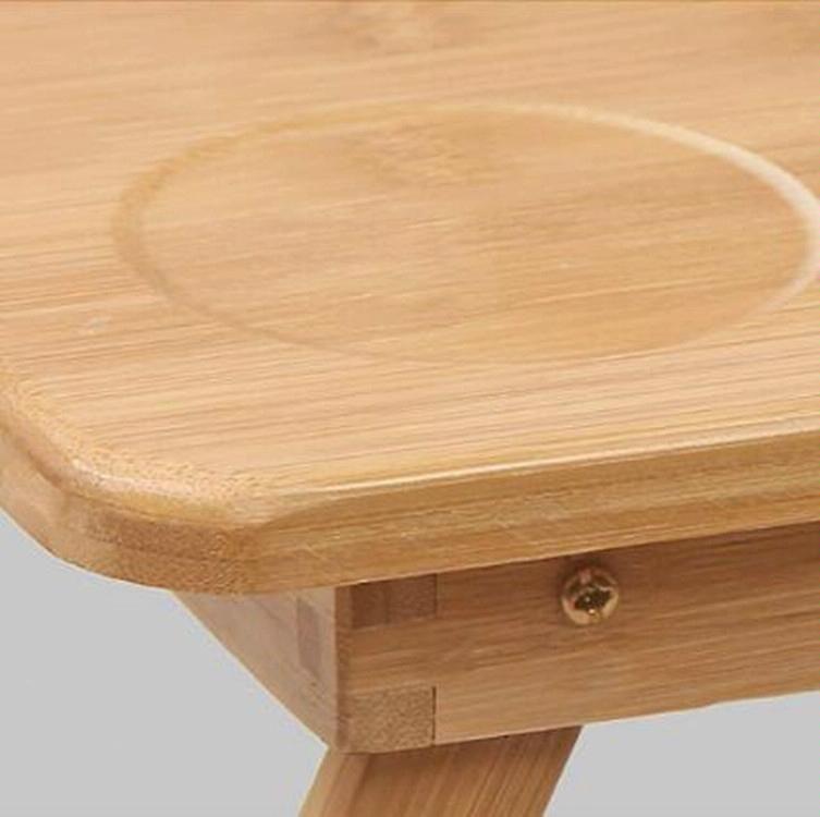 Foldable Laptop Table with Card Slot | Simple and Lazy Design