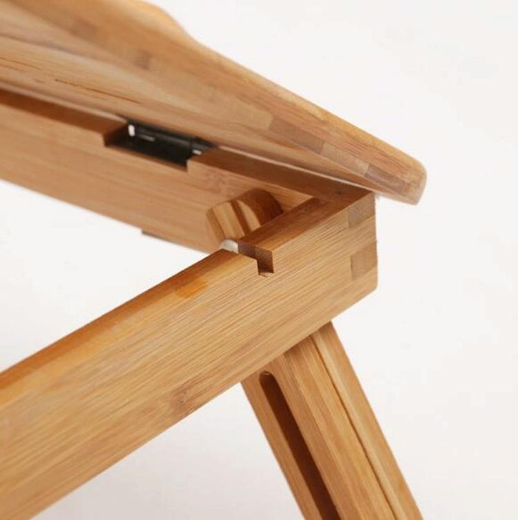 Foldable Laptop Table with Card Slot | Simple and Lazy Design