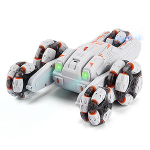 360° Swing Arm RC Car | Double Control | 2.4G Multifunctional | Five-Wheeled | Black