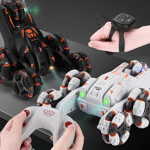 360° Swing Arm RC Car | Double Control | 2.4G Multifunctional | Five-Wheeled | Black