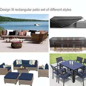 Waterproof Outdoor Furniture Cover for Garden Table and Chairs | 330x220x70cm