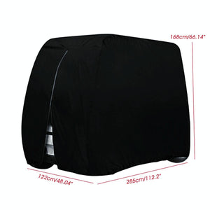 Waterproof Golf Cart Scooter Cover | 285x122x168cm | Black