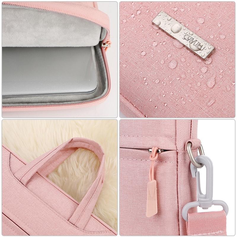 14 Inch Inner Bag with Shoulder Strap | For Handbag or Laptop | Power Bag | Pink