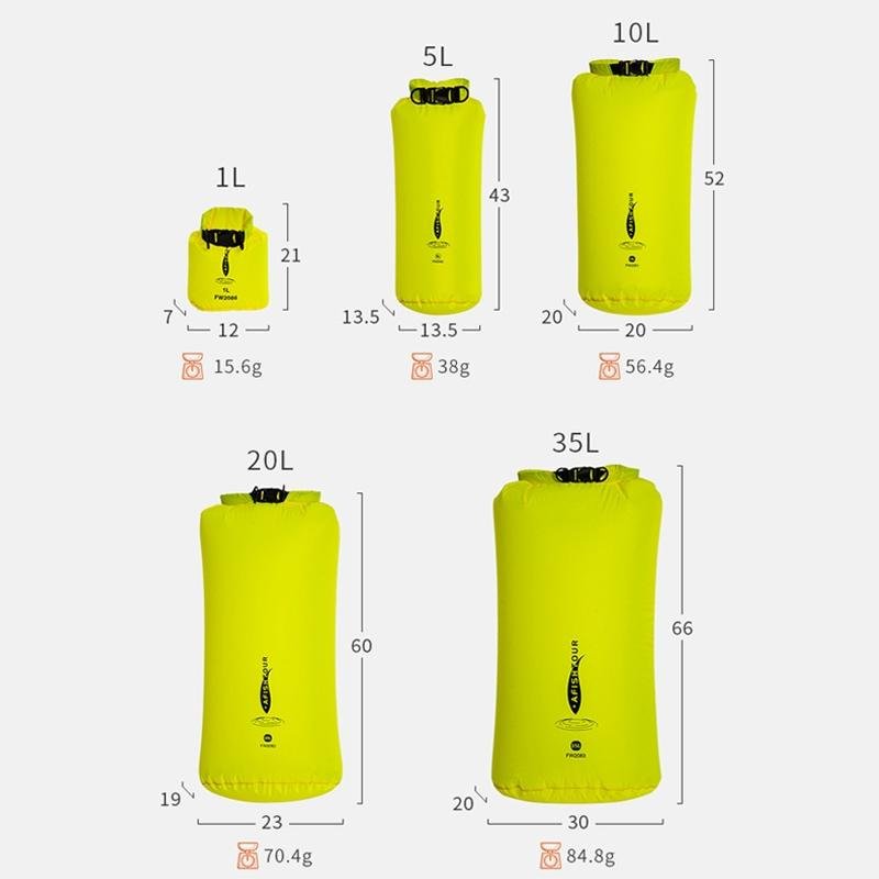 Waterproof Outdoor Storage Bag | 20L | Multi - Function | Light Thin Design | Yellow