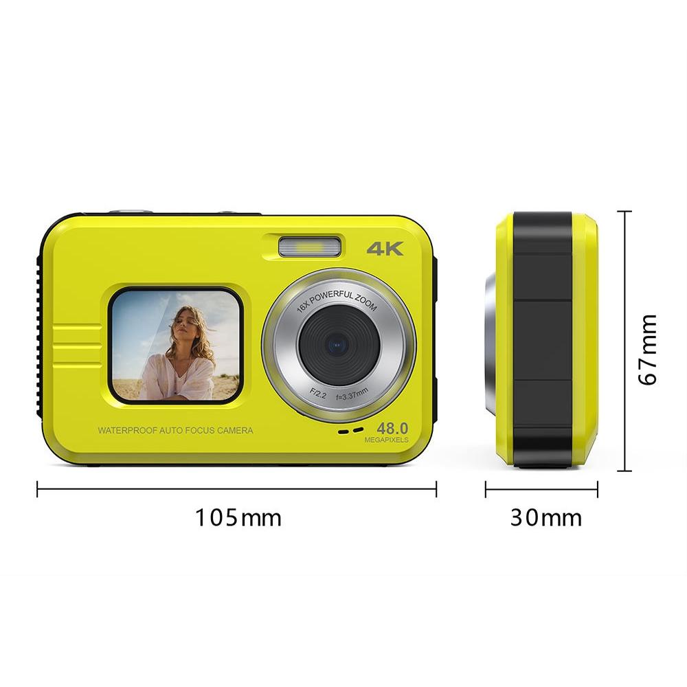 Waterproof Outdoor Camera | 48MP | Dual Screen | WDC901 | Black | Rugged Design