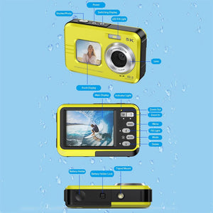 Waterproof Outdoor Camera | 48MP | Dual Screen | WDC901 | Black | Rugged Design