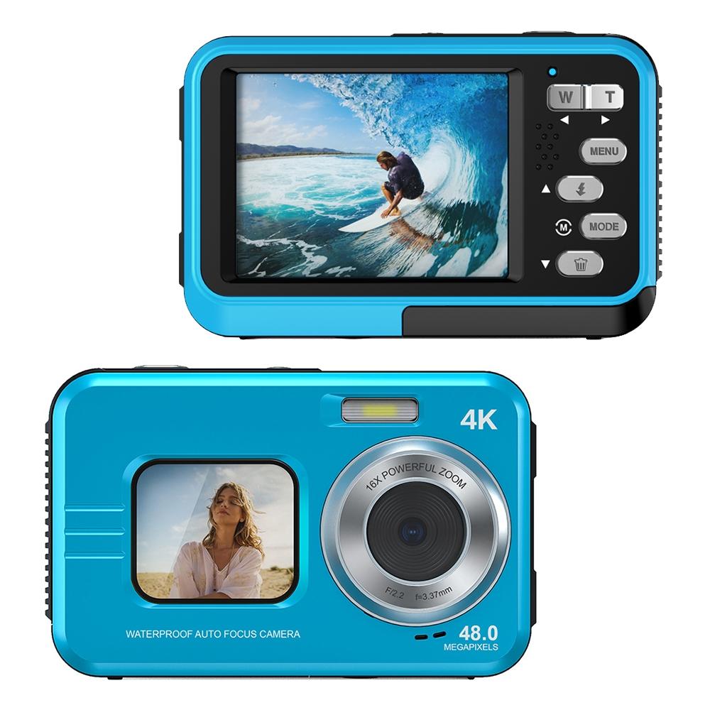 Waterproof Outdoor Camera | 48MP | Dual Screen | WDC901 | Black | Rugged Design