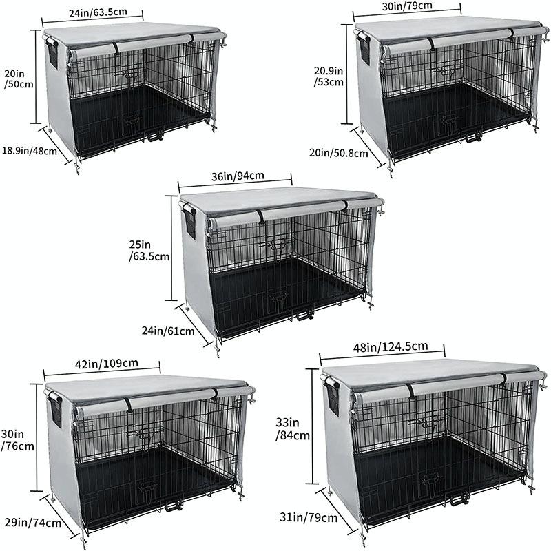 Outdoor Pet Cage Cover | Waterproof & Dustproof | 109x74x76cm | Grey