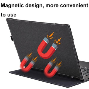 Leather Laptop Case with Stand | 13.3" | Black | For Samsung Galaxy Book 2 Pro 360