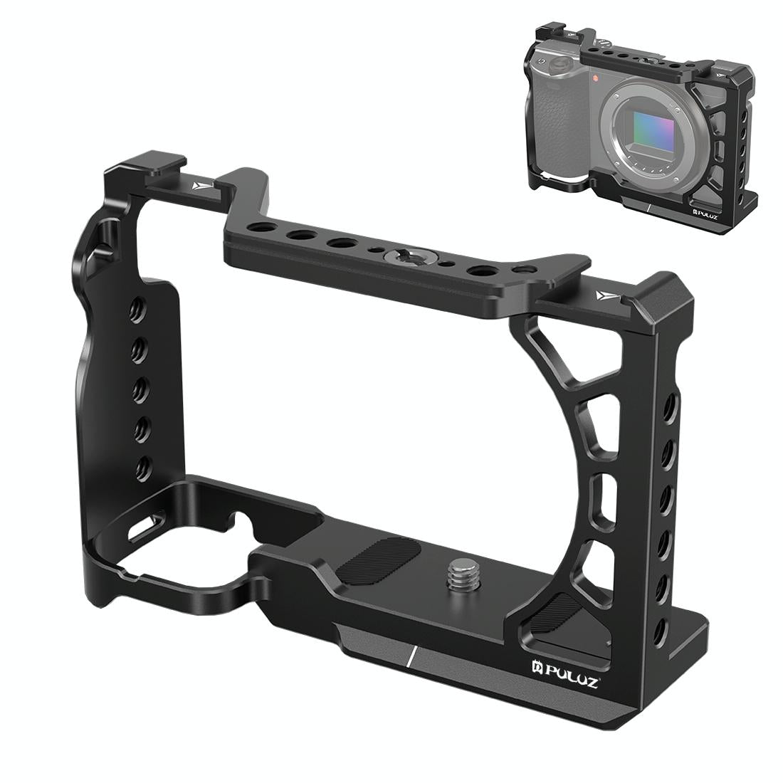 Metal Camera Cage for Sony A6500 / A6400 / A6300 / A6000 | Stabilizer Rig | Black
