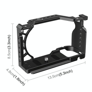 Metal Camera Cage for Sony A6500 / A6400 / A6300 / A6000 | Stabilizer Rig | Black