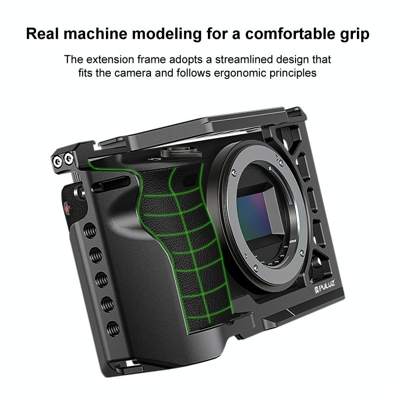 Metal Camera Cage for Sony A6500 / A6400 / A6300 / A6000 | Stabilizer Rig | Black