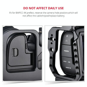 Video Camera Cage Stabilizer for DJI BMPCC 4K | Black C9