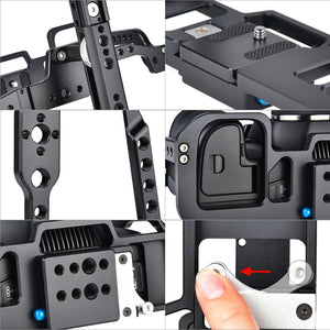 Video Camera Cage Stabilizer for DJI BMPCC 4K | Black C9