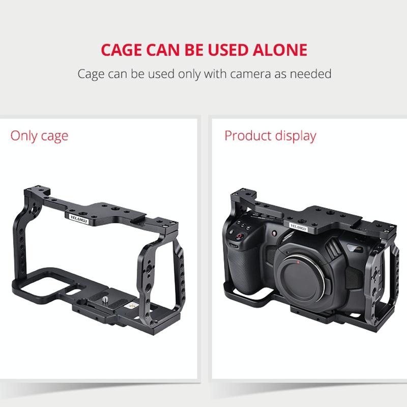 Video Camera Cage Stabilizer for DJI BMPCC 4K | Black C9