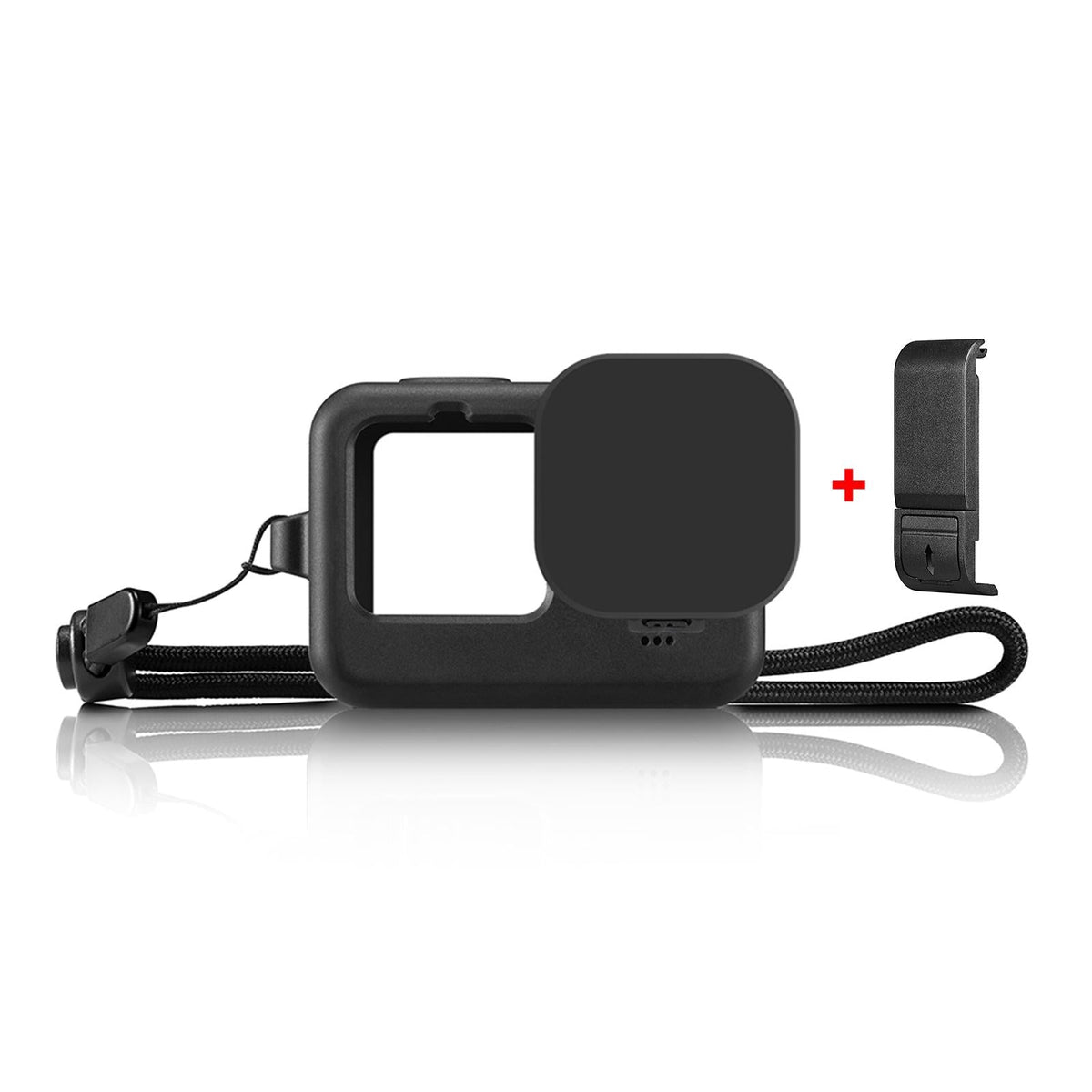 Silicone Protective Case | With Wrist Strap & Lens Cover | For GoPro Hero12
