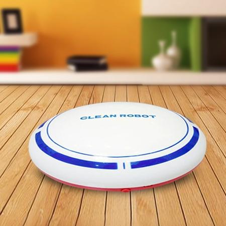Intelligent 2-in-1 Rechargeable Floor Sweeping Robot Vacuum | White