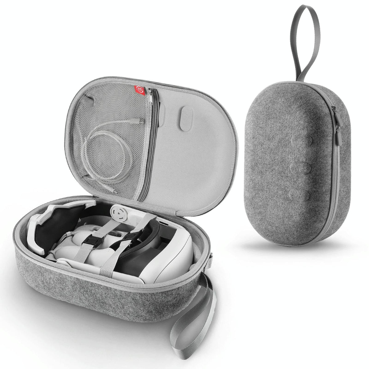 Protective VR Storage Bag for Apple Vision Pro / Meta Quest 3 Glasses | Grey