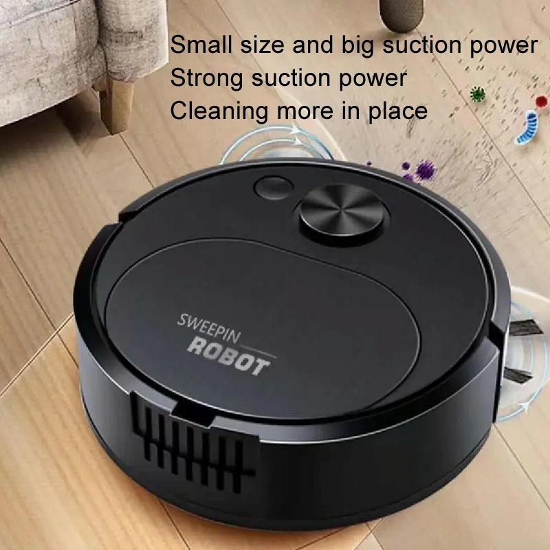 Smart USB Charging Robot Vacuum | For Family Cleaning | White