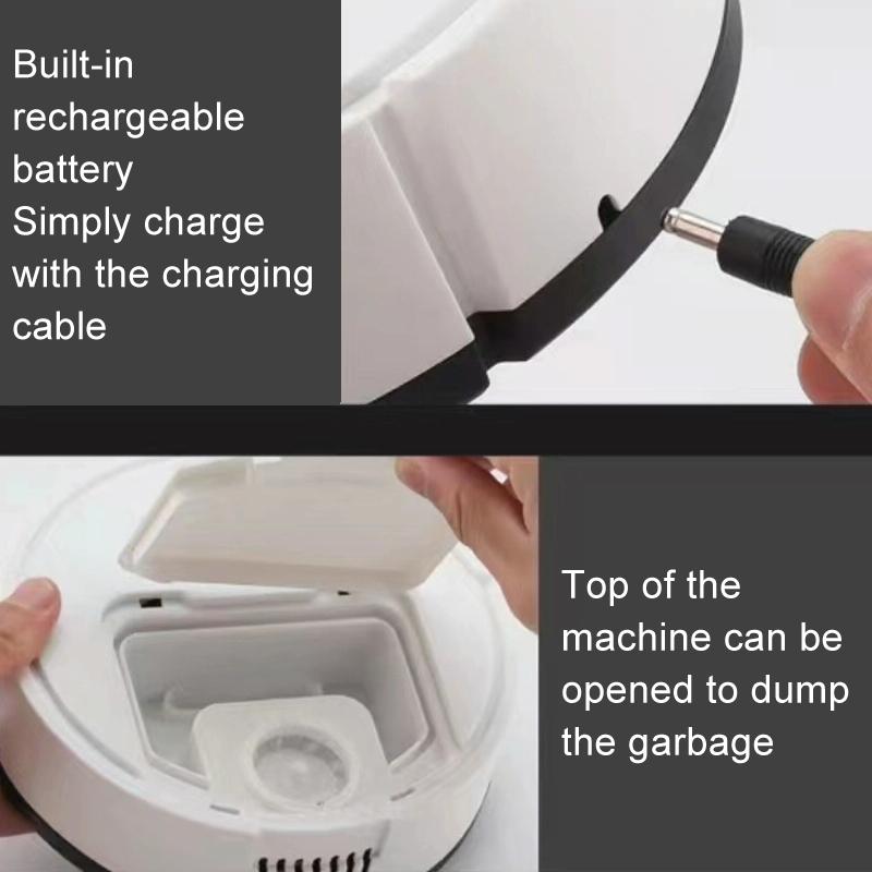 Smart USB Charging Robot Vacuum | For Family Cleaning | White