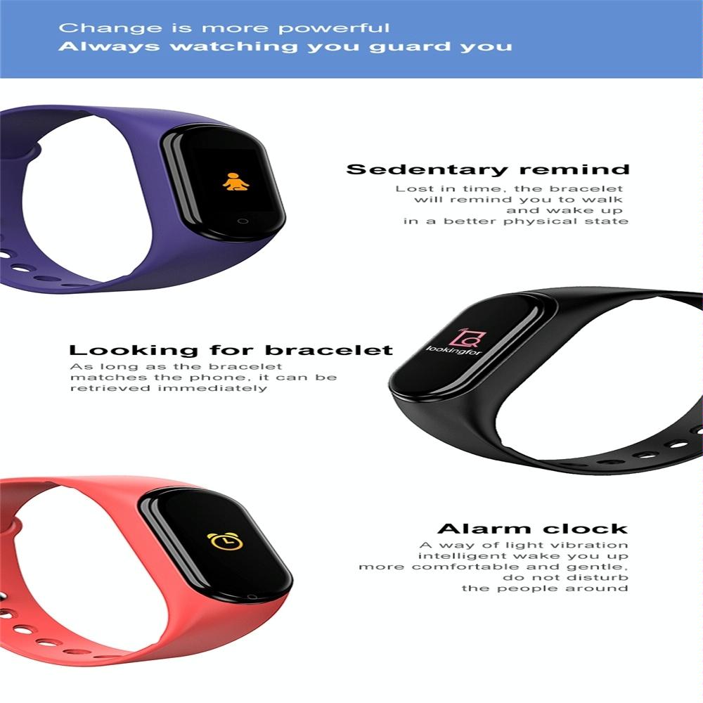 Waterproof Bluetooth Smart Watch | With HR/BP Monitoring | Colour Screen | Red