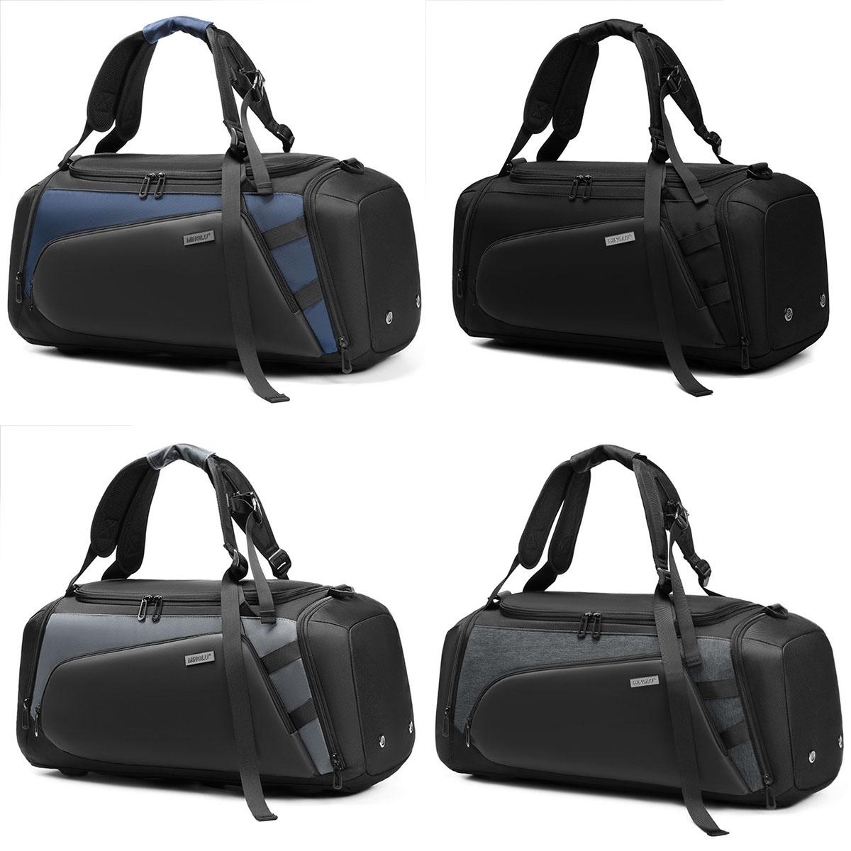 Separate Wet / Dry Large Gym Bag | Black