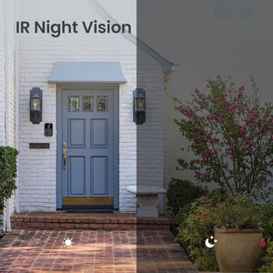 Wireless Smart Video Doorbell | 90 Degree Wide Angle | White