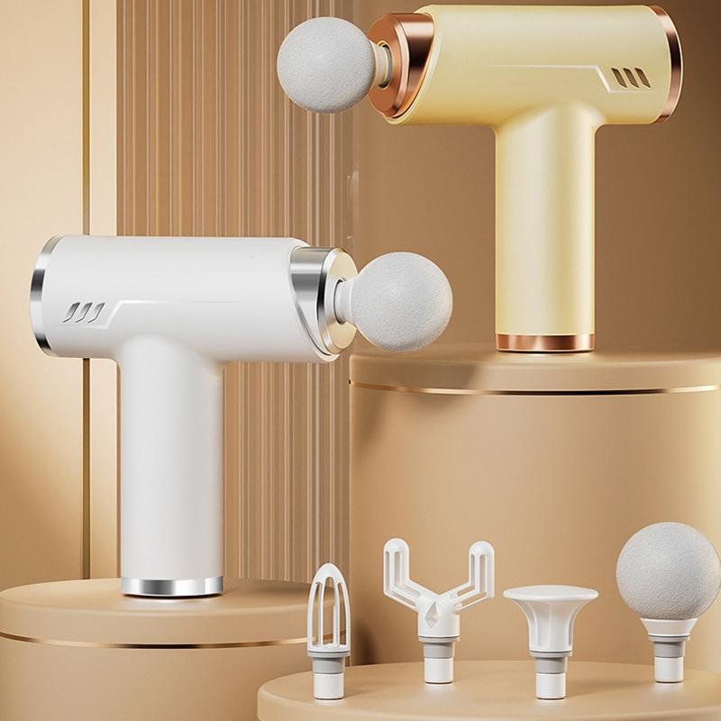 Silent Fascia Gun for Muscle Relaxation | High Frequency Vibration Massager | Khaki