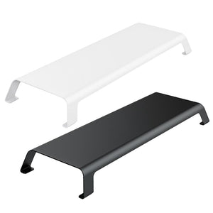 White Monitor Riser Bracket | Space-Saving