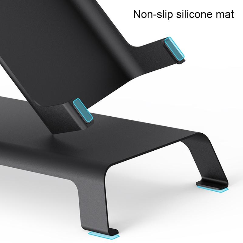 White Monitor Riser Bracket | Space-Saving