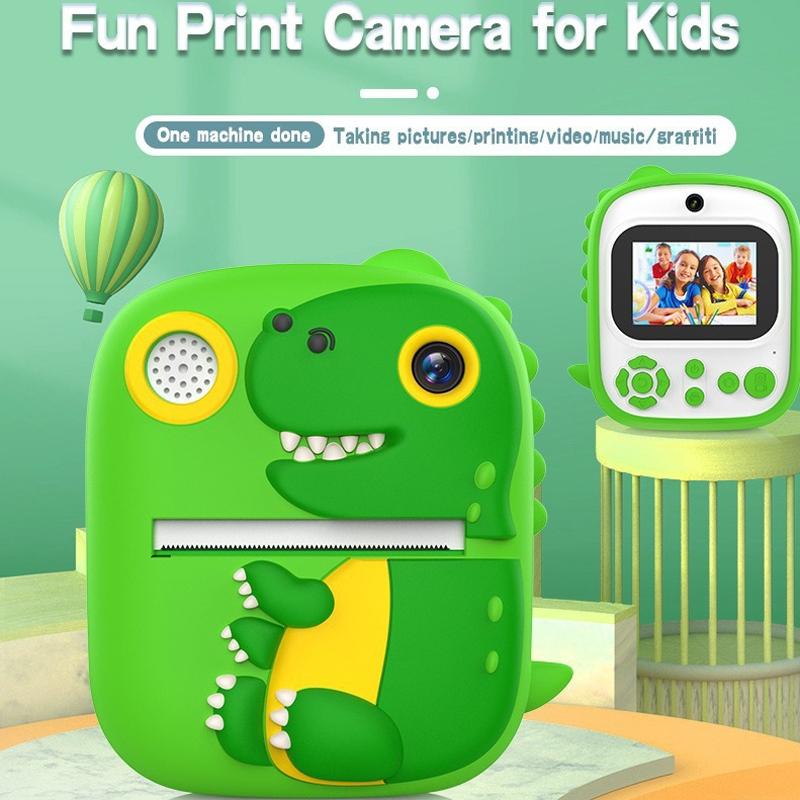 Instant Printing Camera with 2.4" HD Screen & 32GB TF Card | Green