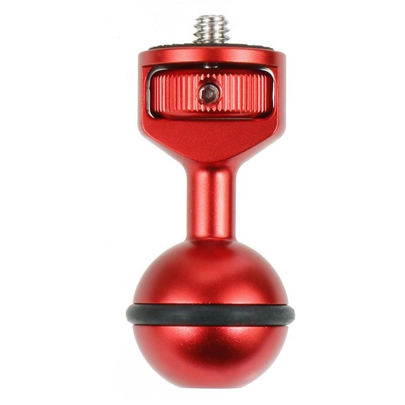 Universal 2.5cm Ball Head Clip for Action and Underwater Cameras