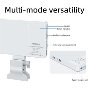 Portable LED Fill Light | Phone | Laptop | Video Conferencing | Pink