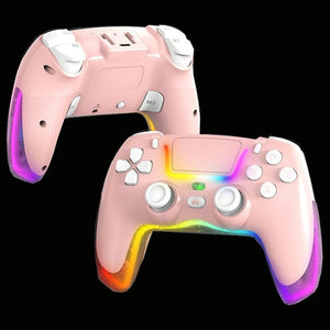 Wireless Bluetooth Grip for PS4 | Dazzling Colour Light | Pink