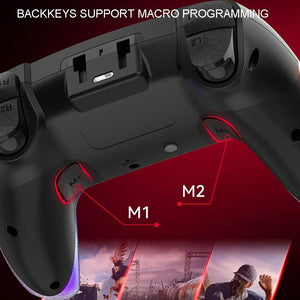 Wireless Bluetooth Grip for PS4 | Dazzling Colour Light | Pink