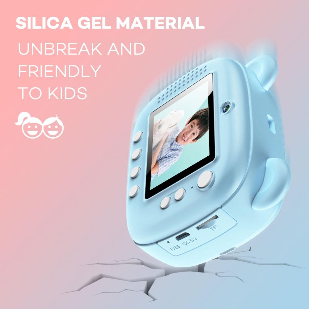 Instant Print Camera for Kids with Dual Lens & 2.4 - inch Screen | Blue