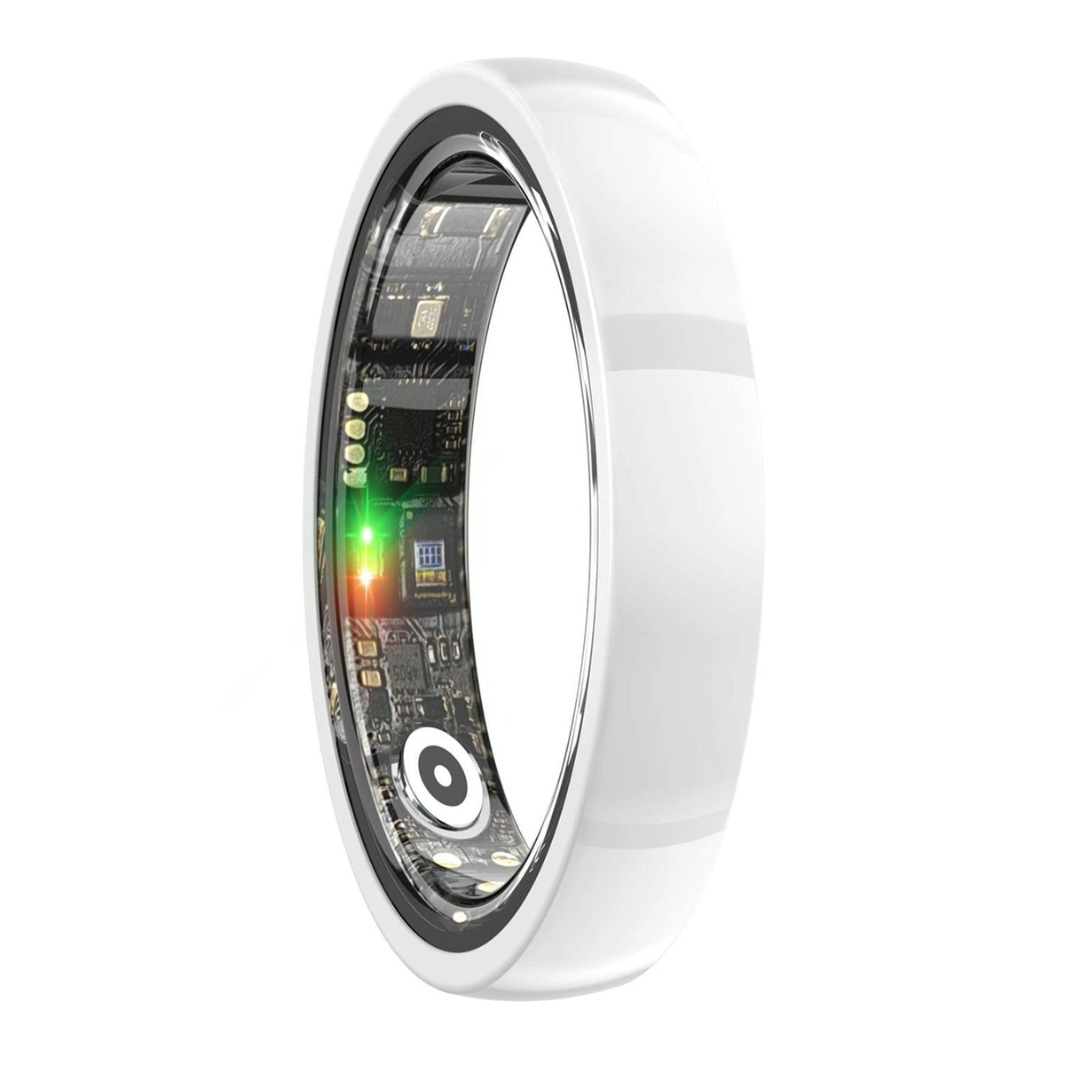 Smart Ring | Heart Rate | Blood Oxygen | Sleep & Sports Modes | Size 12 | White