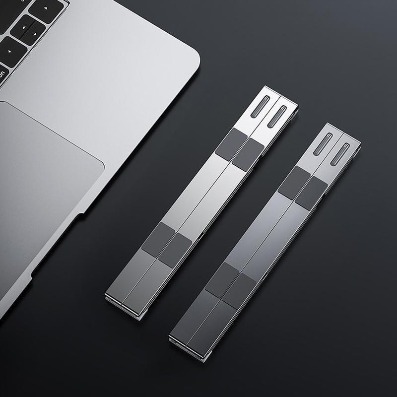 Adjustable Aluminum Laptop Cooling Bracket | Desktop | Silver