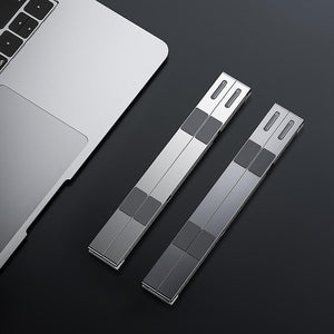 Adjustable Aluminum Laptop Cooling Bracket | Desktop | Silver