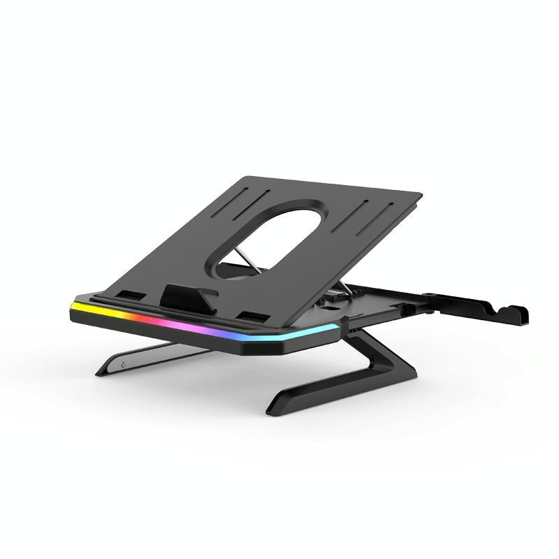 Adjustable Laptop Stand with 9 Levels of Lighting | Pink