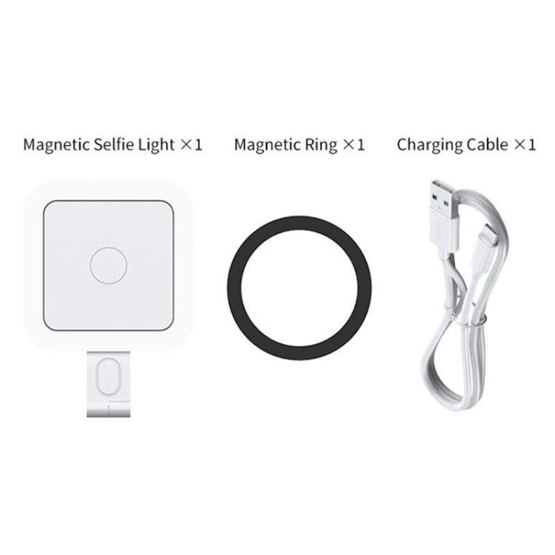 Portable Magnetic Selfie Light | Live Streaming | Skin Beauty | White