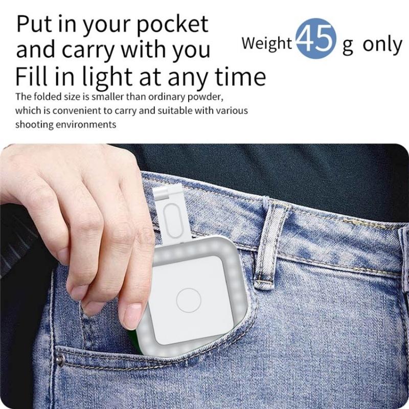 Portable Magnetic Selfie Light | Live Streaming | Skin Beauty | White