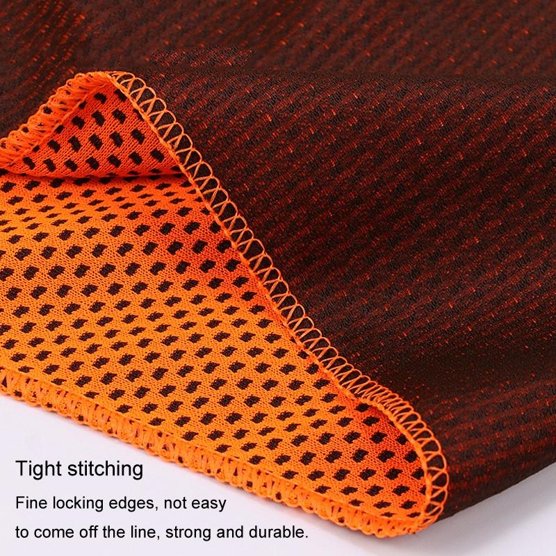 Portable Quick Dry Sports Towel Set | Silicone Sleeve & Storage Bag | 30X80CM - Orange & 30X80CM