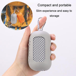 Portable Quick Dry Sports Towel Set | Silicone Sleeve & Storage Bag | 30X80CM - Orange & 30X80CM