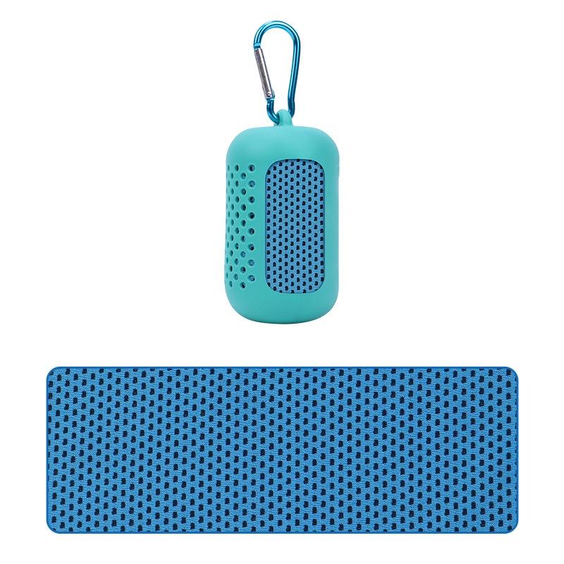 Portable Quick Dry Sports Towel Set | Silicone Sleeve & Storage Bag | 30X80CM - Orange & 30X80CM