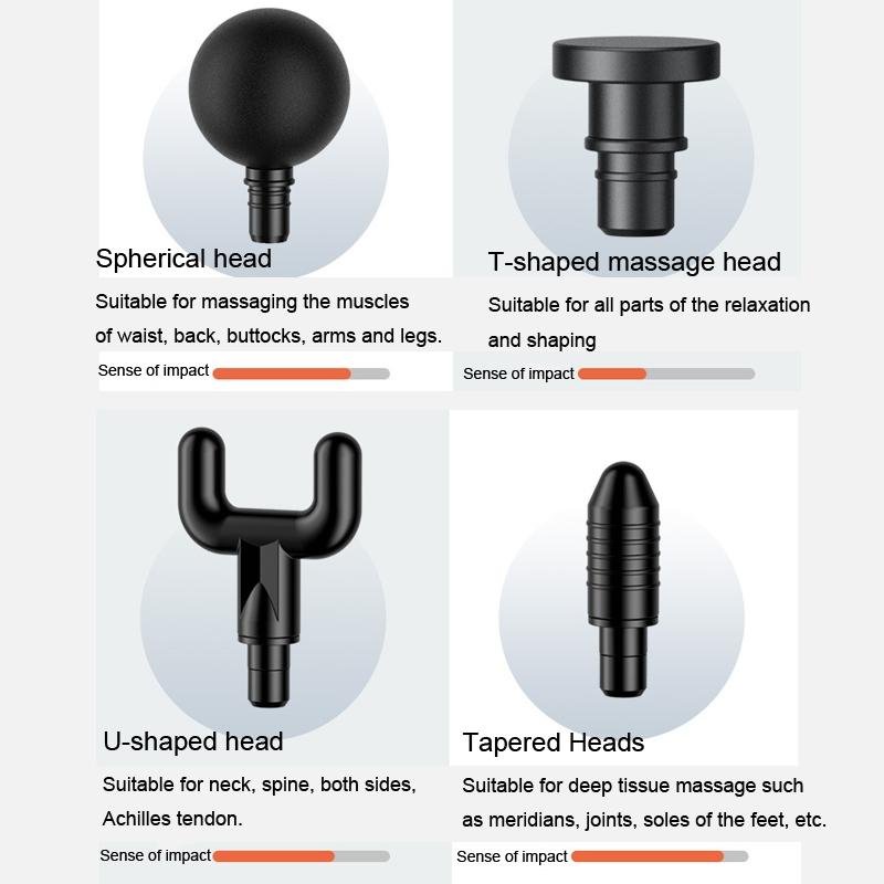 Intelligent 6 - Speed Fascia Massager with 4 Heads | Green