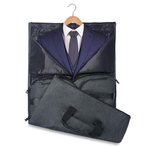 Compact Travel Suit Storage Bag | Foldable | Black